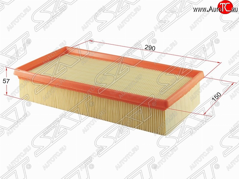 319 р. Фильтр воздушный двигателя SAT (290х150х57 mm)  BMW 7 серия  E38 - X5  E53  с доставкой в г. Тамбов