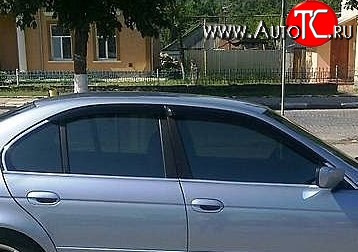 999 р. Комплект дефлекторов окон (ветровиков) 4 шт. (седан) Russtal BMW 5 серия E39 седан дорестайлинг (1995-2000)  с доставкой в г. Тамбов