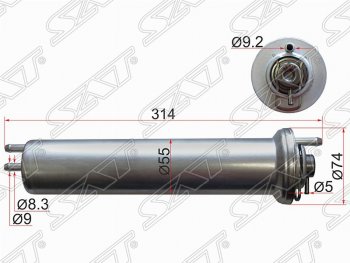 3 179 р. Топливный фильтр SAT  BMW 5 серия  E39 - X5  E53  с доставкой в г. Тамбов. Увеличить фотографию 1