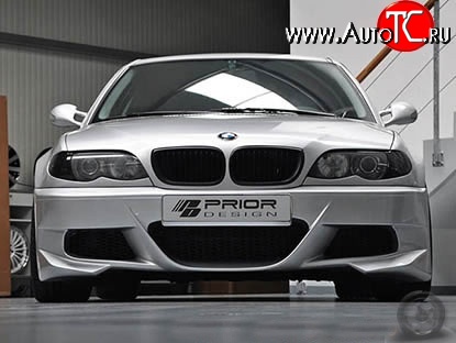 11 799 р. Передний бампер Prior Design BMW 3 серия E46 седан дорестайлинг (1998-2001) (Неокрашенный)  с доставкой в г. Тамбов