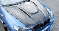 32 249 р. Пластиковый капот Hamman Style BMW X6 E71 дорестайлинг (2008-2012) (Неокрашенный)  с доставкой в г. Тамбов. Увеличить фотографию 3