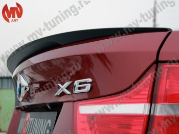 4 649 р. Лип спойлер Tuning-Sport BMW X6 E71 рестайлинг (2012-2014) (Неокрашенный)  с доставкой в г. Тамбов. Увеличить фотографию 4