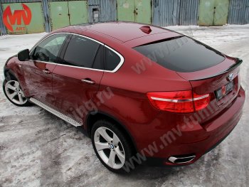 4 649 р. Лип спойлер Tuning-Sport BMW X6 E71 рестайлинг (2012-2014) (Неокрашенный)  с доставкой в г. Тамбов. Увеличить фотографию 2