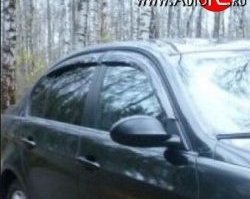 999 р. Комплект дефлекторов окон (ветровиков) 4 шт. (седан) Russtal  BMW 3 серия  E90 (2004-2008) седан дорестайлинг  с доставкой в г. Тамбов. Увеличить фотографию 1