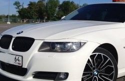 919 р. Комплект ресничек на фары M-VRS BMW 3 серия E90 седан дорестайлинг (2004-2008) (Без отверстий под светодиоды, Неокрашенные)  с доставкой в г. Тамбов. Увеличить фотографию 2