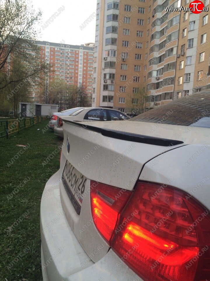 3 399 р. Лип спойлер  3 серия E90 (04-11) АВТОКРАТ  BMW 3 серия  E90 (2004-2008) седан дорестайлинг (Неокрашенный)  с доставкой в г. Тамбов