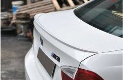 2 699 р. Лип спойлер M-VRS  BMW 3 серия  E90 (2004-2008) седан дорестайлинг (Неокрашенный)  с доставкой в г. Тамбов. Увеличить фотографию 1