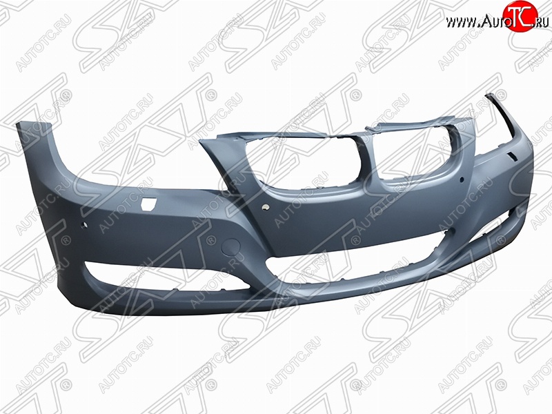 8 399 р. Передний бампер SAT (под омыватели и сонары, пр-во Тайвань)  BMW 3 серия ( E90,  E91) (2008-2012) седан рестайлинг, универсал рестайлинг (Неокрашенный)  с доставкой в г. Тамбов