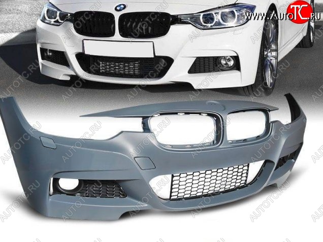 29 949 р. Передний бампер M-pakiet BMW 3 серия F30 седан дорестайлинг (2012-2015) (Неокрашенный)  с доставкой в г. Тамбов