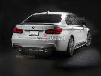 7 999 р. Накладки на пластиковые пороги M-Perfomance BMW 3 серия F30 седан дорестайлинг (2012-2015) (черный матовый)  с доставкой в г. Тамбов. Увеличить фотографию 7