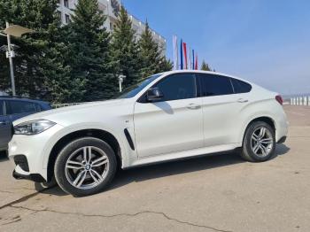 14 899 р. Пластиковые накладки под пороги М-Perfomance BMW X6 F16 (2014-2020) (цвет: черный глянец)  с доставкой в г. Тамбов. Увеличить фотографию 4