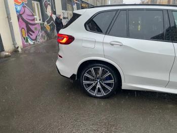 23 499 р. Диффузор заднего бампера М-Perfomance с элеронами  BMW X5  G05 (2018-2022) Inmax (цвет: черный глянец)  с доставкой в г. Тамбов. Увеличить фотографию 3