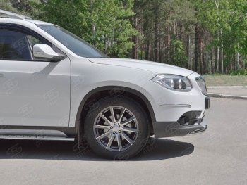 11 499 р. Одинарная защита переднего бампера из трубы d42 мм SLITKOFF  Brilliance V5 (2012-2018)  с доставкой в г. Тамбов. Увеличить фотографию 2