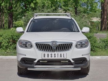 13 649 р. Одинарная защита переднего бампера из трубы d63 мм SLITKOFF  Brilliance V5 (2012-2018)  с доставкой в г. Тамбов. Увеличить фотографию 3