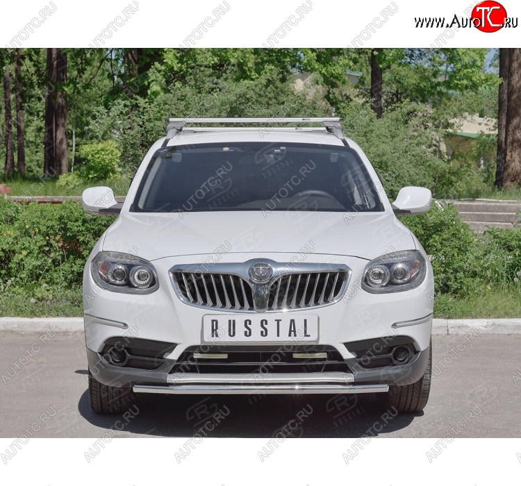 11 499 р. Одинарная защита переднего бампера из трубы d42 мм SLITKOFF  Brilliance V5 (2012-2018)  с доставкой в г. Тамбов