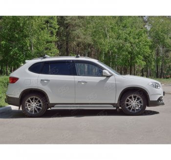 17 599 р. Защита порогов из круглой трубы d63 мм SLITKOFF v1 Brilliance V5 (2012-2018)  с доставкой в г. Тамбов. Увеличить фотографию 2