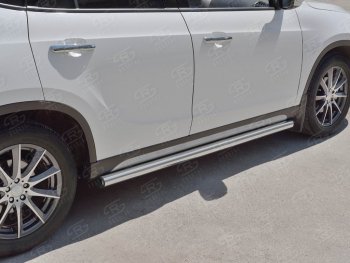 16 549 р. Защита порогов из круглой трубы d63 мм SLITKOFF v2 Brilliance V5 (2012-2018)  с доставкой в г. Тамбов. Увеличить фотографию 3