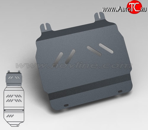 2 569 р. Защита картера двигателя Novline (5.3/6.0/6.2, АКПП, 3 мм) Cadillac Escalade GMT926 джип 5 дв. короткая база (2006-2014)  с доставкой в г. Тамбов
