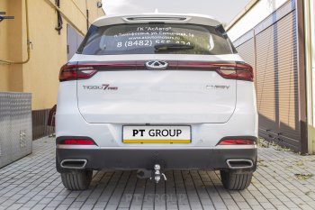 16 519 р. Фаркоп PT GROUP /съемный квадрат/ EXEED LX 2021- / CHERY Tiggo 7 Pro 2021- / CHERY Tiggo 7 Pro Max 2022-  Chery Tiggo 7 PRO (2019-2025), Chery Tiggo 7 Pro Max  T1E (2022-2025), EXEED LX (2021-2025)  с доставкой в г. Тамбов. Увеличить фотографию 3