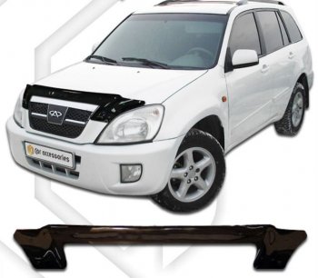 Дефлектор капота CA-Plastic Chery Tiggo T11 дорестайлинг (2005-2013)