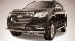 Одинарная защита переднего бампера диаметром 76 мм Slitkoff Chevrolet (Шевролет) Trailblazer (Трейлблэйзер)  GM800 (2012-2016) GM800 дорестайлинг