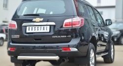 16 949 р. Одинарная защита заднего бампера из трубы диаметром 76 мм SLITKOFF  Chevrolet Trailblazer  GM800 (2012-2016) дорестайлинг  с доставкой в г. Тамбов. Увеличить фотографию 4