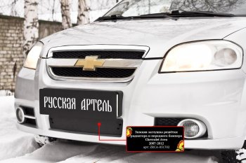 1 429 р. Защитная сетка и заглушка решетки переднего бампера RA Chevrolet Aveo T250 седан рестайлинг (2006-2011)  с доставкой в г. Тамбов. Увеличить фотографию 3