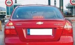 3 499 р. Лип спойлер CT Chevrolet Aveo T200 седан (2003-2008) (Неокрашенный)  с доставкой в г. Тамбов. Увеличить фотографию 2