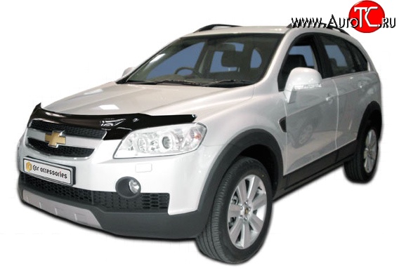 2 879 р. Дефлектор капота NovLine  Chevrolet Captiva (2006-2011)  дорестайлинг  с доставкой в г. Тамбов