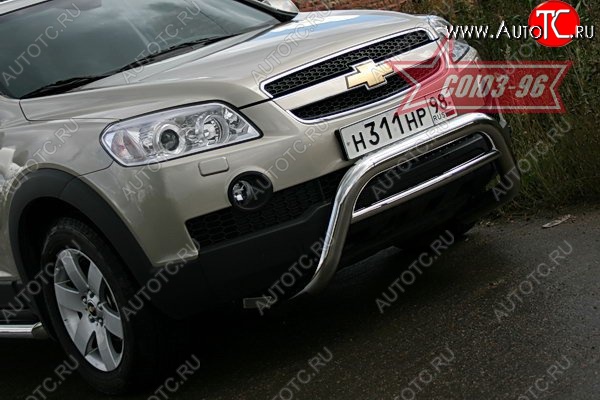 18 314 р. Защита переднего бампера Souz-96 (d76) Chevrolet Captiva  дорестайлинг (2006-2011)  с доставкой в г. Тамбов