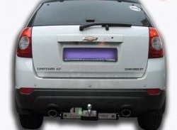 10 599 р. Фаркоп Лидер Плюс (c нерж. пластиной)  Chevrolet Captiva (2006-2016)  дорестайлинг, 1-ый рестайлинг, 2-ой рестайлинг (Без электропакета)  с доставкой в г. Тамбов. Увеличить фотографию 1