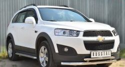 21 699 р. Широкая защита порогов (рестайлинг) SLITKOFF  Chevrolet Captiva (2013-2016) 2-ой рестайлинг  с доставкой в г. Тамбов. Увеличить фотографию 3