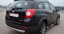 13 699 р. Одинарная защита заднего бампера из трубы диаметром 76 мм SLITKOFF  Chevrolet Captiva (2011-2013) 1-ый рестайлинг  с доставкой в г. Тамбов. Увеличить фотографию 4