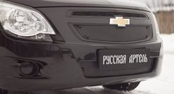 1 199 р. Зимняя заглушка решетки радиатора и переднего бампера РА  Chevrolet Cobalt (2011-2016) седан дорестайлинг  с доставкой в г. Тамбов. Увеличить фотографию 2