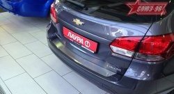 1 484 р. Накладка на задний бампер Souz-96 Chevrolet Cruze J305 хэтчбек дорестайлинг (2009-2012)  с доставкой в г. Тамбов. Увеличить фотографию 2