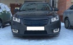 3 529 р. Радиаторная решётка (дорестайлинг) Sport v2 Chevrolet Cruze J300 седан дорестайлинг (2009-2012) (Неокрашенная)  с доставкой в г. Тамбов. Увеличить фотографию 3