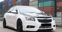 3 999 р. Накладка на передний бампер Extrime Chevrolet Cruze J300 седан дорестайлинг (2009-2012) (Неокрашенная)  с доставкой в г. Тамбов. Увеличить фотографию 3