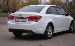 3 899 р. Диффузор заднего бампера Sport  Chevrolet Cruze  J300 (2009-2012) седан дорестайлинг (Текстурный пластик (шагрень))  с доставкой в г. Тамбов. Увеличить фотографию 2