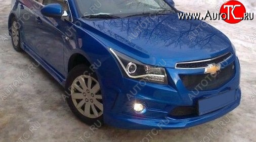 6 999 р. Передний бампер Sport  Chevrolet Cruze ( J300,  J305,  J308) (2009-2015) седан дорестайлинг, хэтчбек дорестайлинг, универсал рестайлинг (Неокрашенный)  с доставкой в г. Тамбов