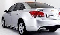 4 199 р. Пороги накладки Extrime  Chevrolet Cruze ( J300,  J305) (2009-2015) седан дорестайлинг, хэтчбек дорестайлинг, седан рестайлинг, хэтчбек рестайлинг (Неокрашенные)  с доставкой в г. Тамбов. Увеличить фотографию 2