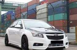 4 199 р. Пороги накладки Extrime Chevrolet Cruze J300 седан дорестайлинг (2009-2012) (Неокрашенные)  с доставкой в г. Тамбов. Увеличить фотографию 3