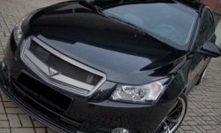 2 999 р. Решётка радиатора Road Runs style Chevrolet Cruze J300 седан рестайлинг (2012-2015) (Неокрашенная)  с доставкой в г. Тамбов. Увеличить фотографию 2