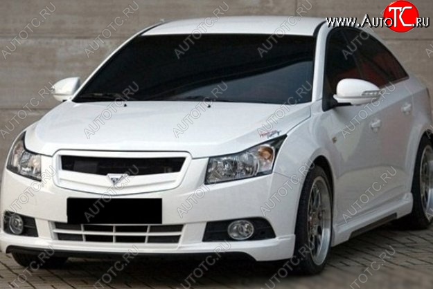 2 999 р. Решётка радиатора Road Runs style Chevrolet Cruze J300 седан дорестайлинг (2009-2012) (Неокрашенная)  с доставкой в г. Тамбов