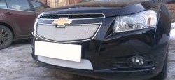 1 559 р. Нижняя сетка на бампер Russtal (хром) Chevrolet Cruze J300 седан дорестайлинг (2009-2012)  с доставкой в г. Тамбов. Увеличить фотографию 3