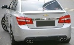 2 999 р. Лип спойлер CT  Chevrolet Cruze  J300 (2009-2012) седан дорестайлинг (Неокрашенный)  с доставкой в г. Тамбов. Увеличить фотографию 2