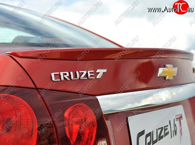 2 749 р. Лип спойлер Lip Chevrolet Cruze J300 седан дорестайлинг (2009-2012) (Неокрашенный)  с доставкой в г. Тамбов