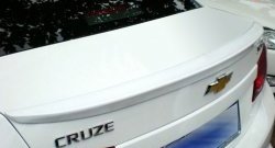 2 599 р. Лип спойлер M-VRS Chevrolet Cruze J300 седан дорестайлинг (2009-2012) (Неокрашенный)  с доставкой в г. Тамбов. Увеличить фотографию 1