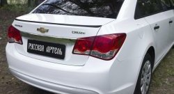 1 759 р. Лип спойлер RA Chevrolet Cruze J300 седан дорестайлинг (2009-2012) (Неокрашенный)  с доставкой в г. Тамбов. Увеличить фотографию 1