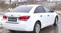 1 059 р. Защитная накладка на задний бампер RA  Chevrolet Cruze  J300 (2012-2015) седан рестайлинг  с доставкой в г. Тамбов. Увеличить фотографию 2