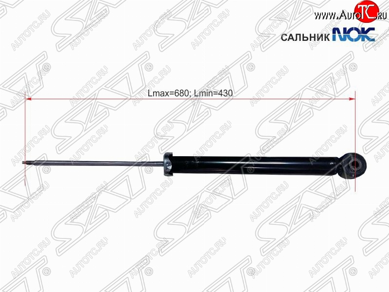 2 249 р. Амортизатор задний SAT (LH=RH) Chevrolet Cruze J300 седан рестайлинг (2012-2015)  с доставкой в г. Тамбов